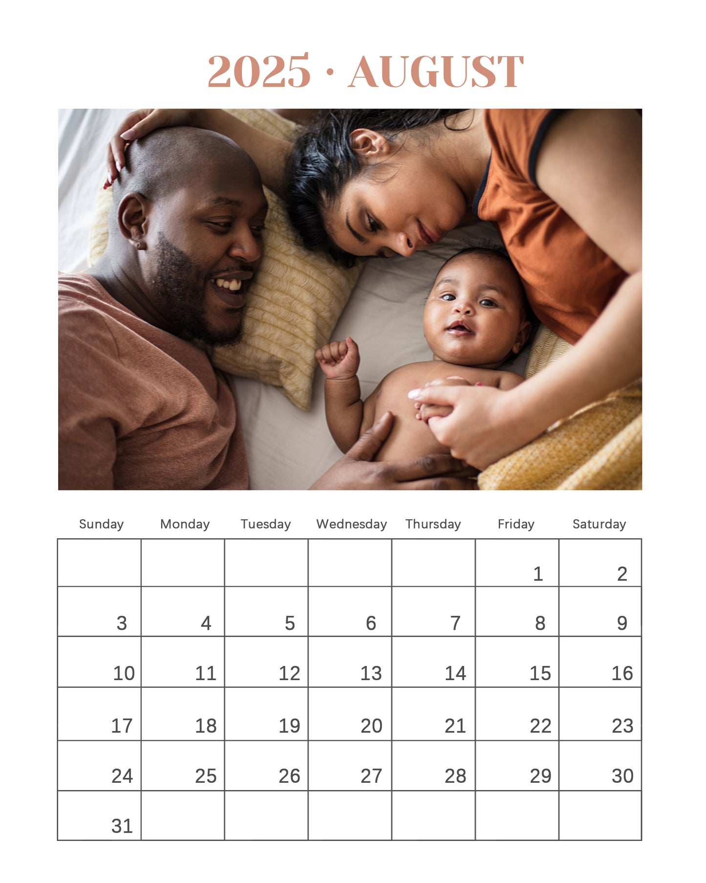 Personalized Custom Photo Desk Calendar - Capture Precious Moments in Style