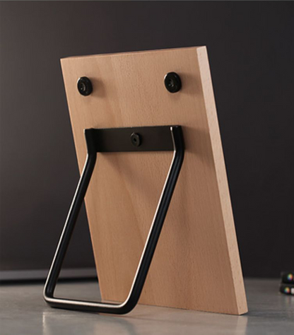 Custom Photo Desk Calendar with Wooden Stand – 12-Month Personalized Calendar