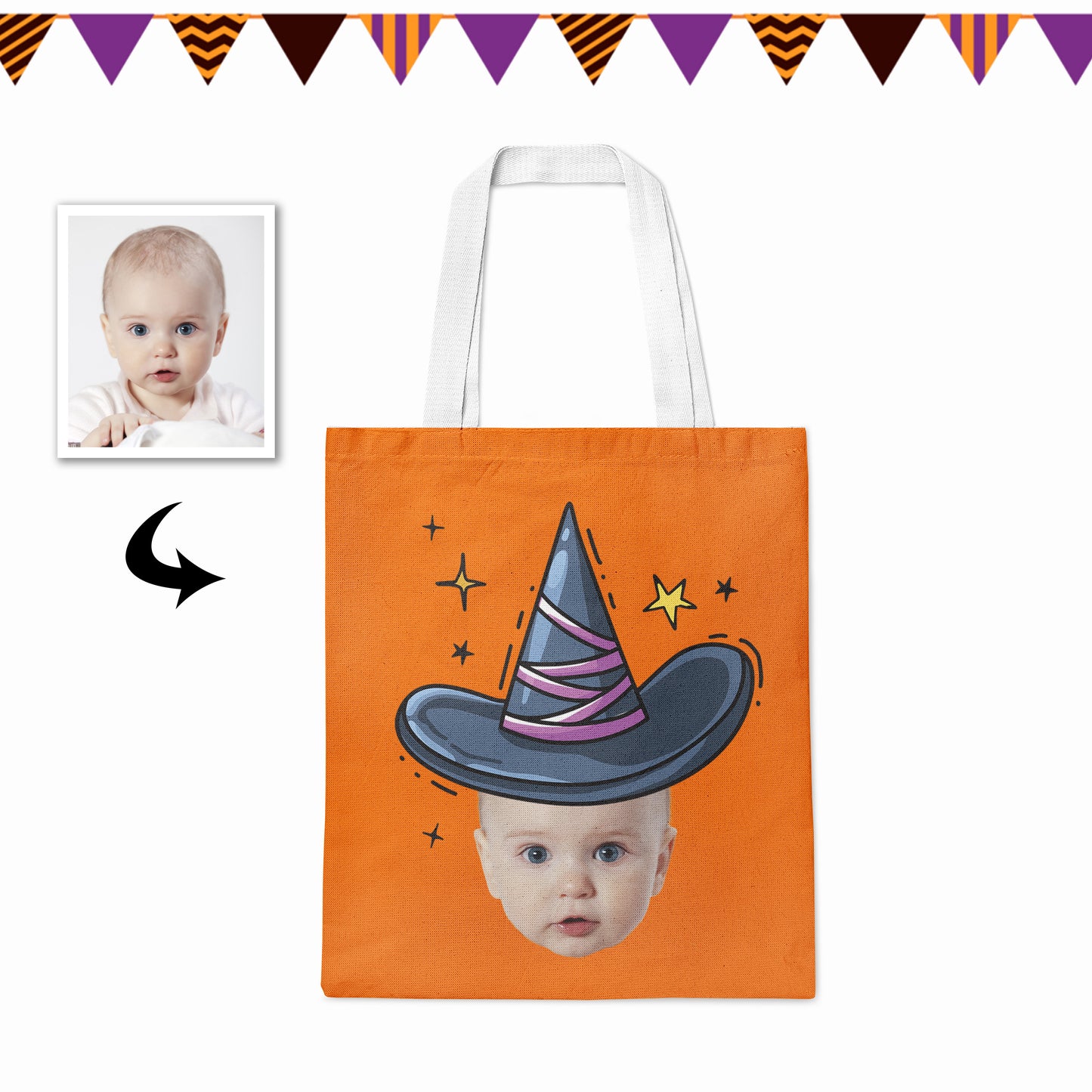 Custom Tote Bags With Photo Printing For Halloween