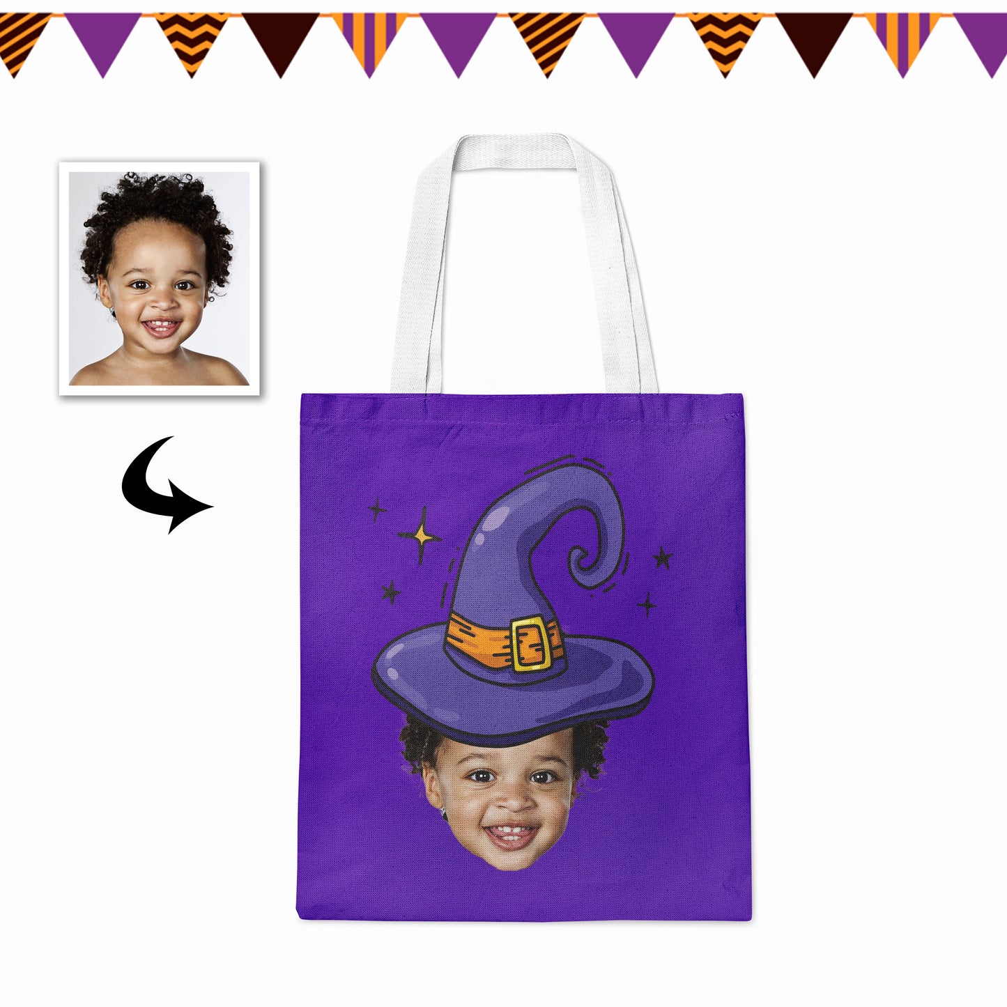 Custom Tote Bags With Photo Printing For Halloween