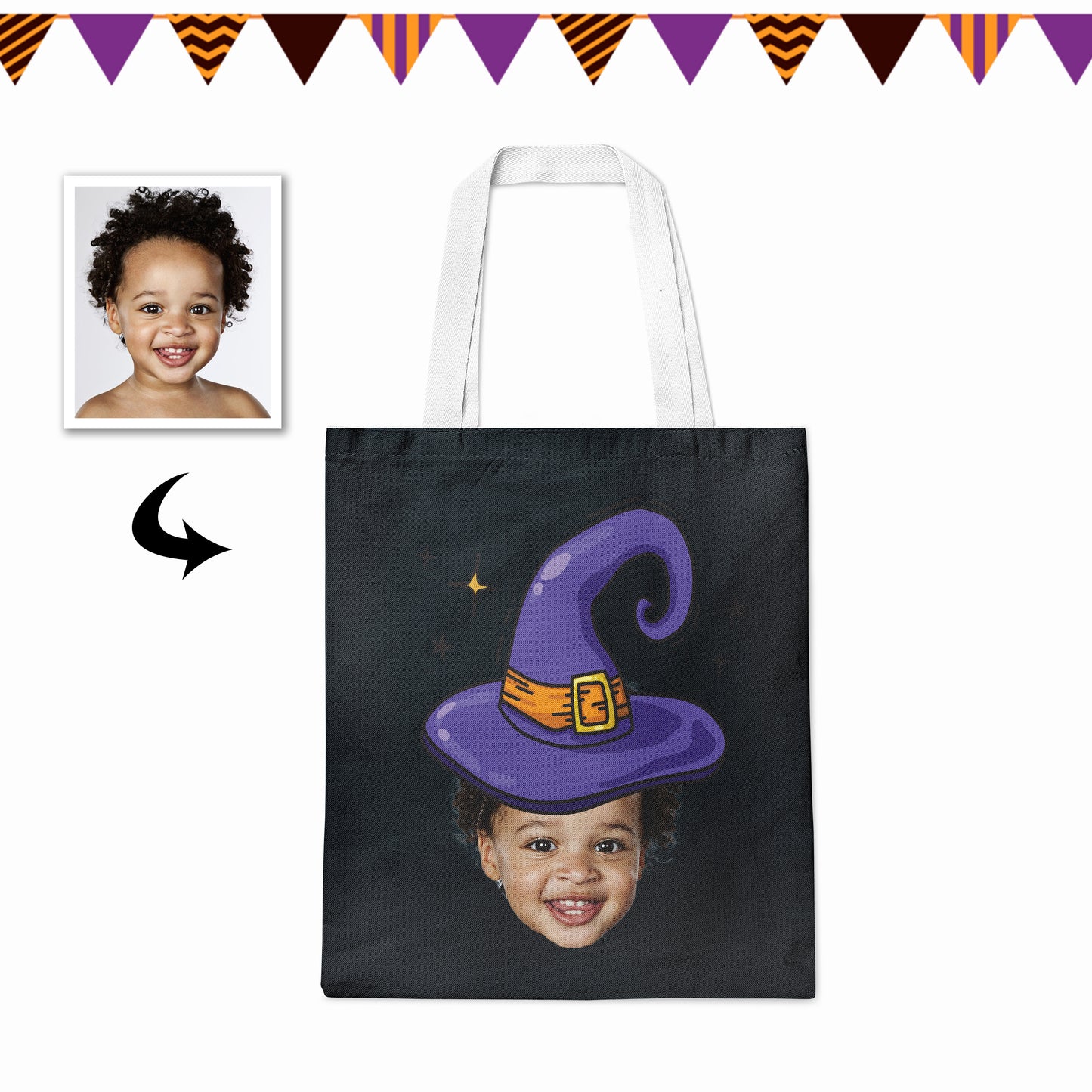 Custom Tote Bags With Photo Printing For Halloween