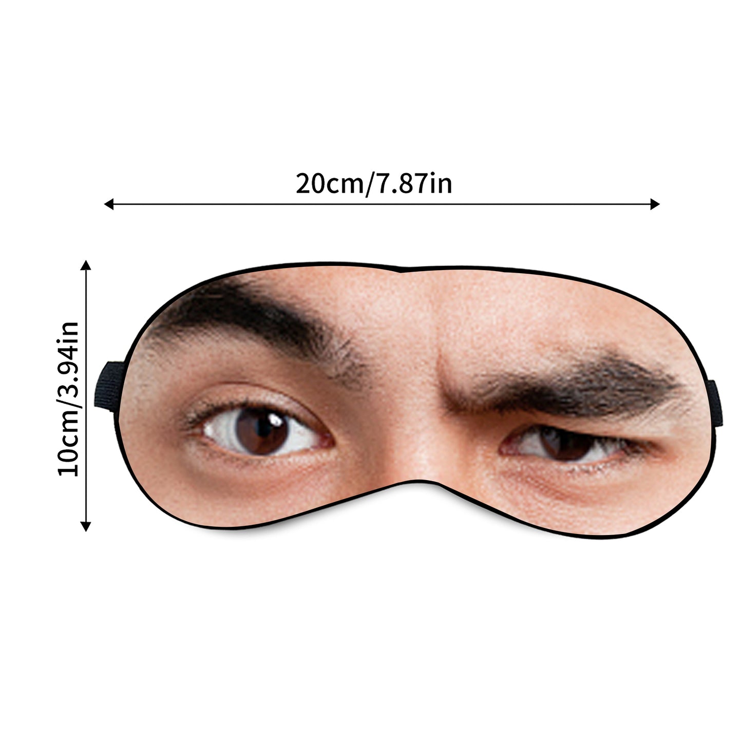 Custom Printed Sublimated Eye Mask for Fun with the Image of Eyes