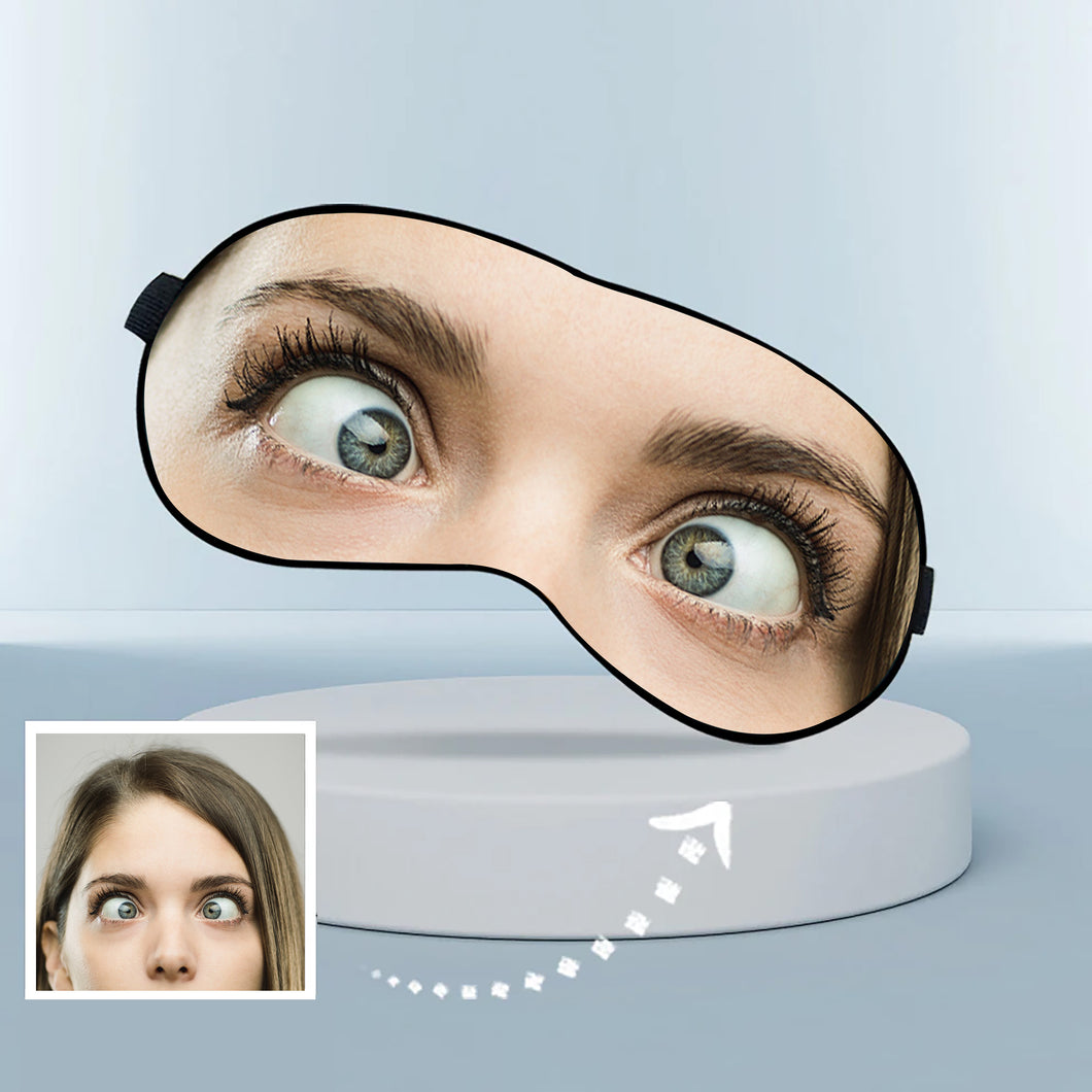 Custom Printed Sublimated Eye Mask for Fun with the Image of Eyes