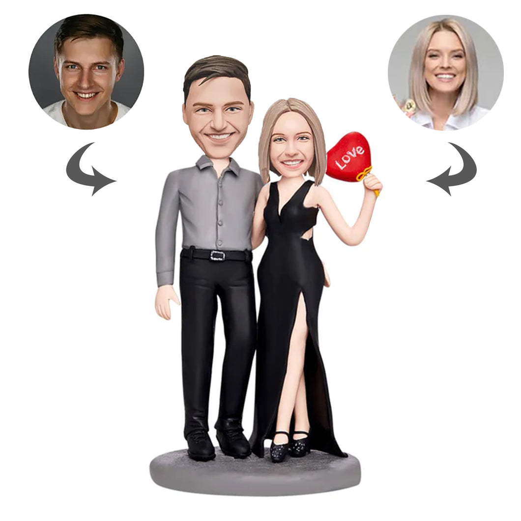 Personalized Custom Bobblehead - Adorable Valentine's Day Anniversary Gift