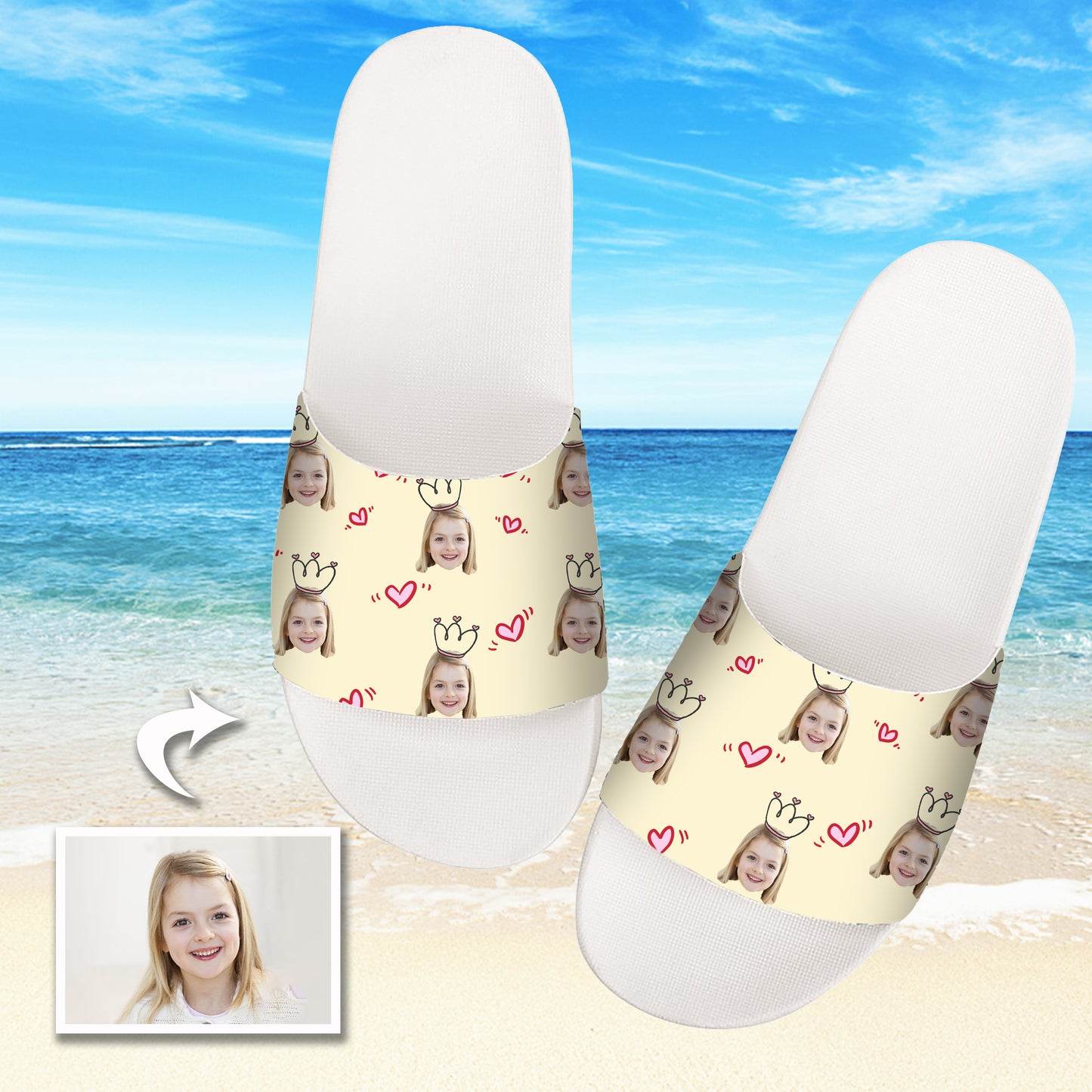 Custom Photo Baby Slippers - Personalized Kids Sandals