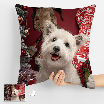 Double-Sided Custom Pet Photo Pillows - Personalized Gift