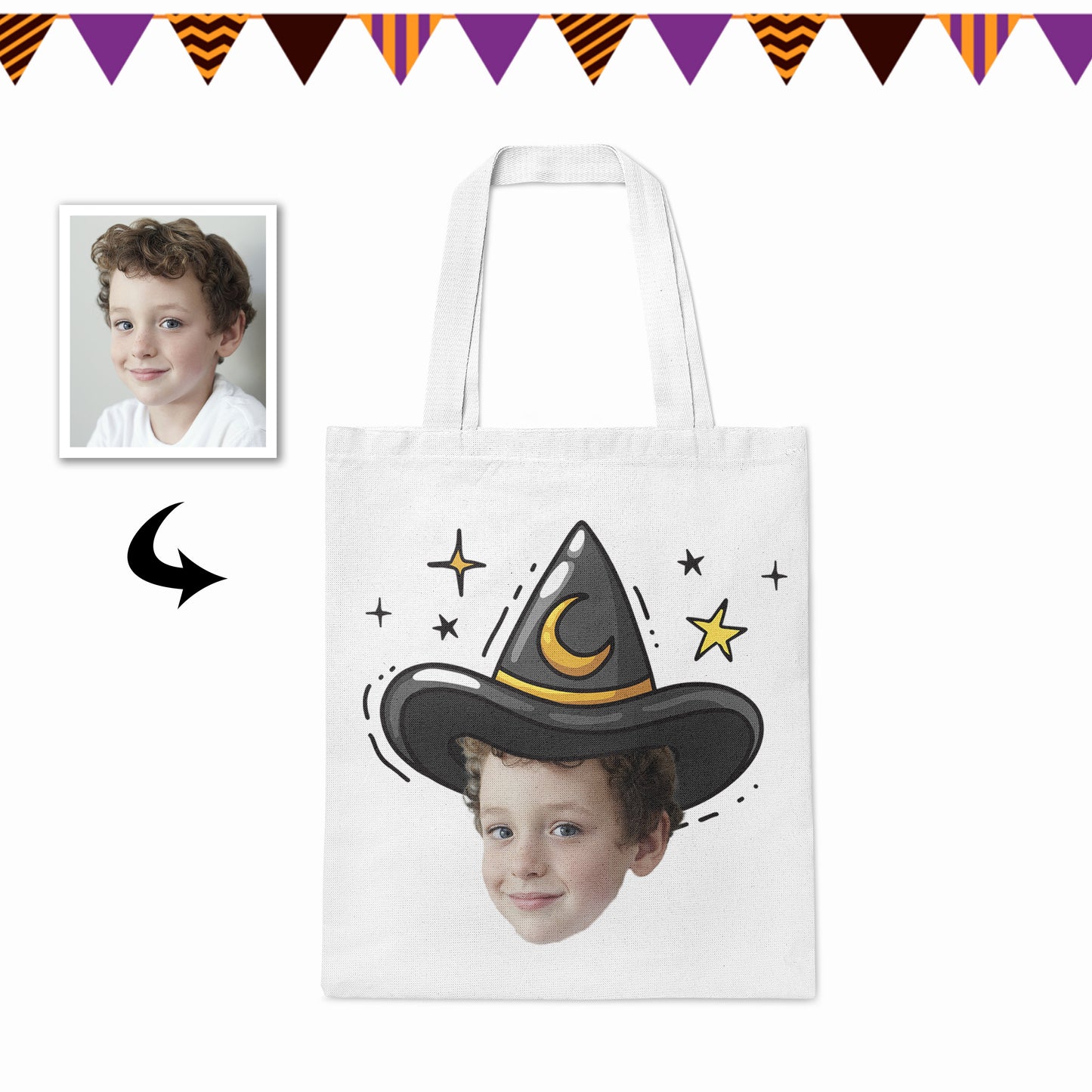 Custom Tote Bags With Photo Printing For Halloween