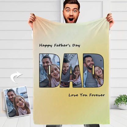 Custom Photo Blankets For Dad Personalized Blankets For Father's Day