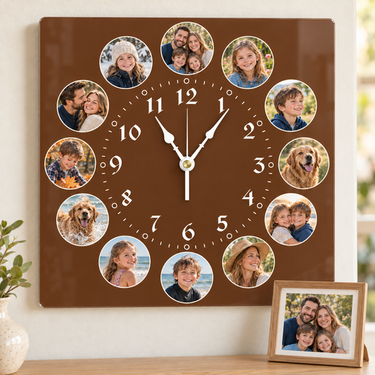 12pcs Photo Wall Clock Personalized Clock