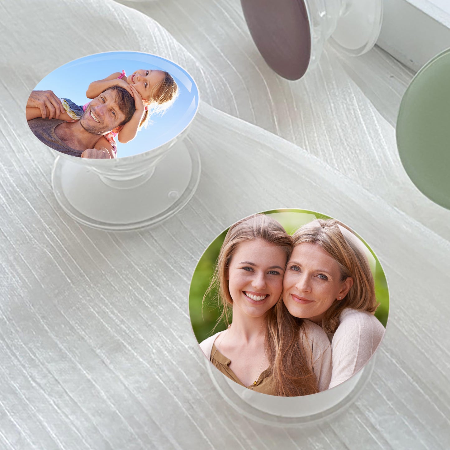 Personalized Photo Phone Grip - Custom Holder, Unique Keepsake Gift