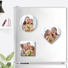 Load image into Gallery viewer, Custom Photo 3d Magnet Refrigerator Stickers for 3 Shape Fridge Sticker
