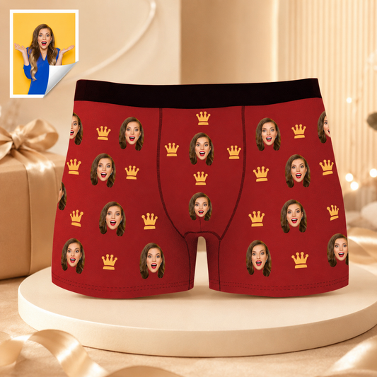 Custom Boxer with Photo Mens Underwear with Face