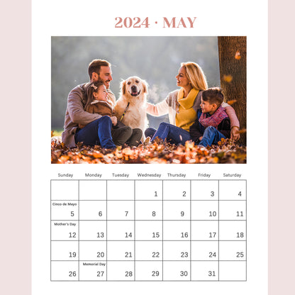 Personalized Custom Photo Desk Calendar - Capture Precious Moments in Style