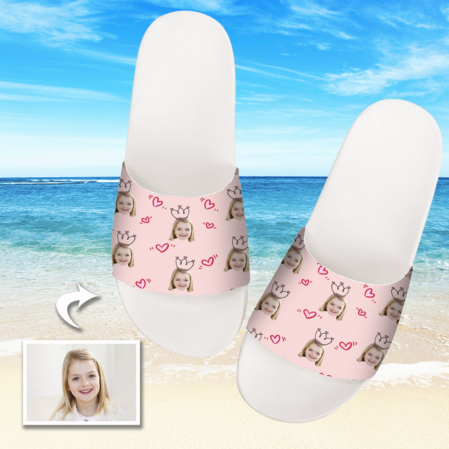 Custom Photo Baby Slippers - Personalized Kids Sandals