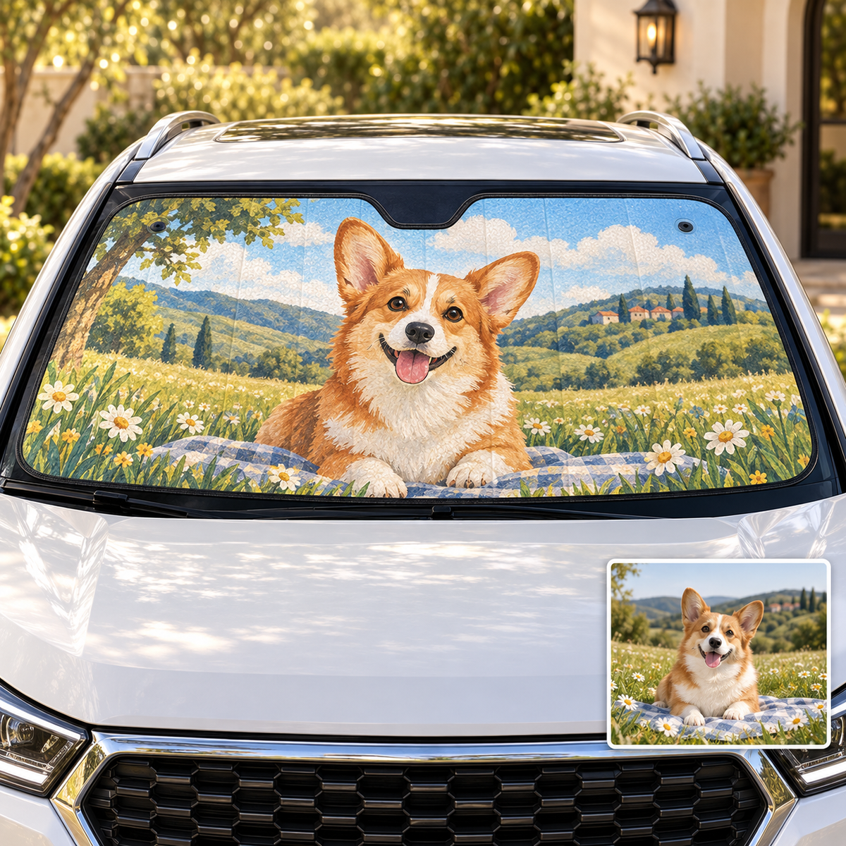 Custom Photo Windshield Sun Shade – Original Photo or AI Art