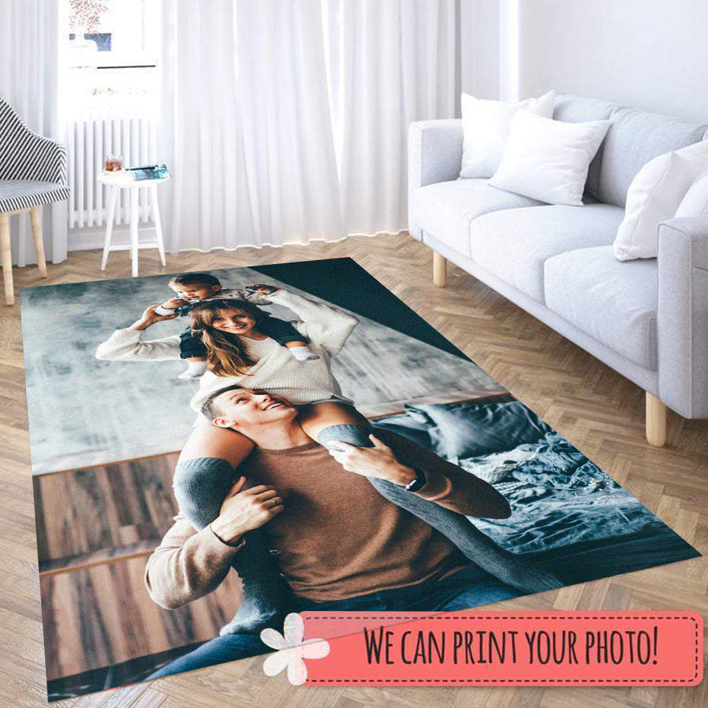 Custom Photo Logo Door Mat - Soft, Anti-Slip, Washable Area Rug for Home