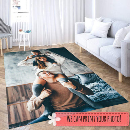 Custom Photo Logo Door Mat - Soft, Anti-Slip, Washable Area Rug for Home