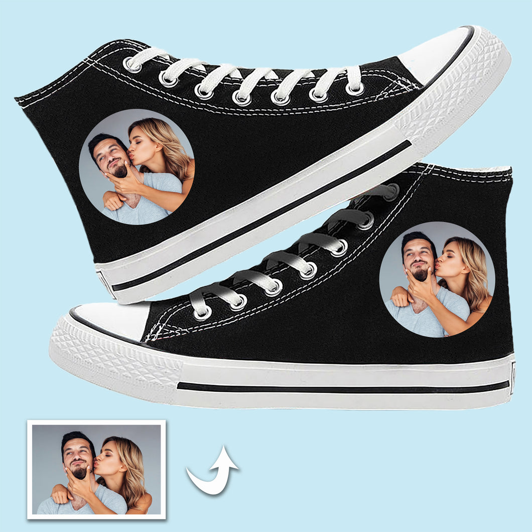 Unisex High Top Canvas Shoes: Custom Photo Essentials for All