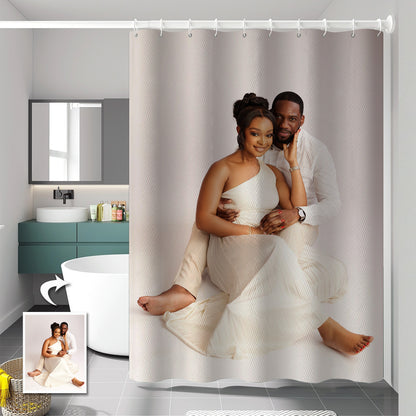 Waterproof Custom Photo Shower Curtain, High-Density HD Print