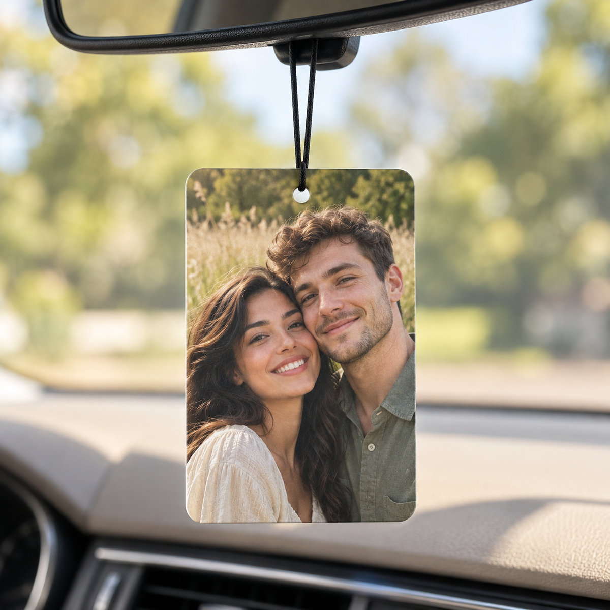 Personalized Photo Car Air Freshener – Double-Sided Custom Print