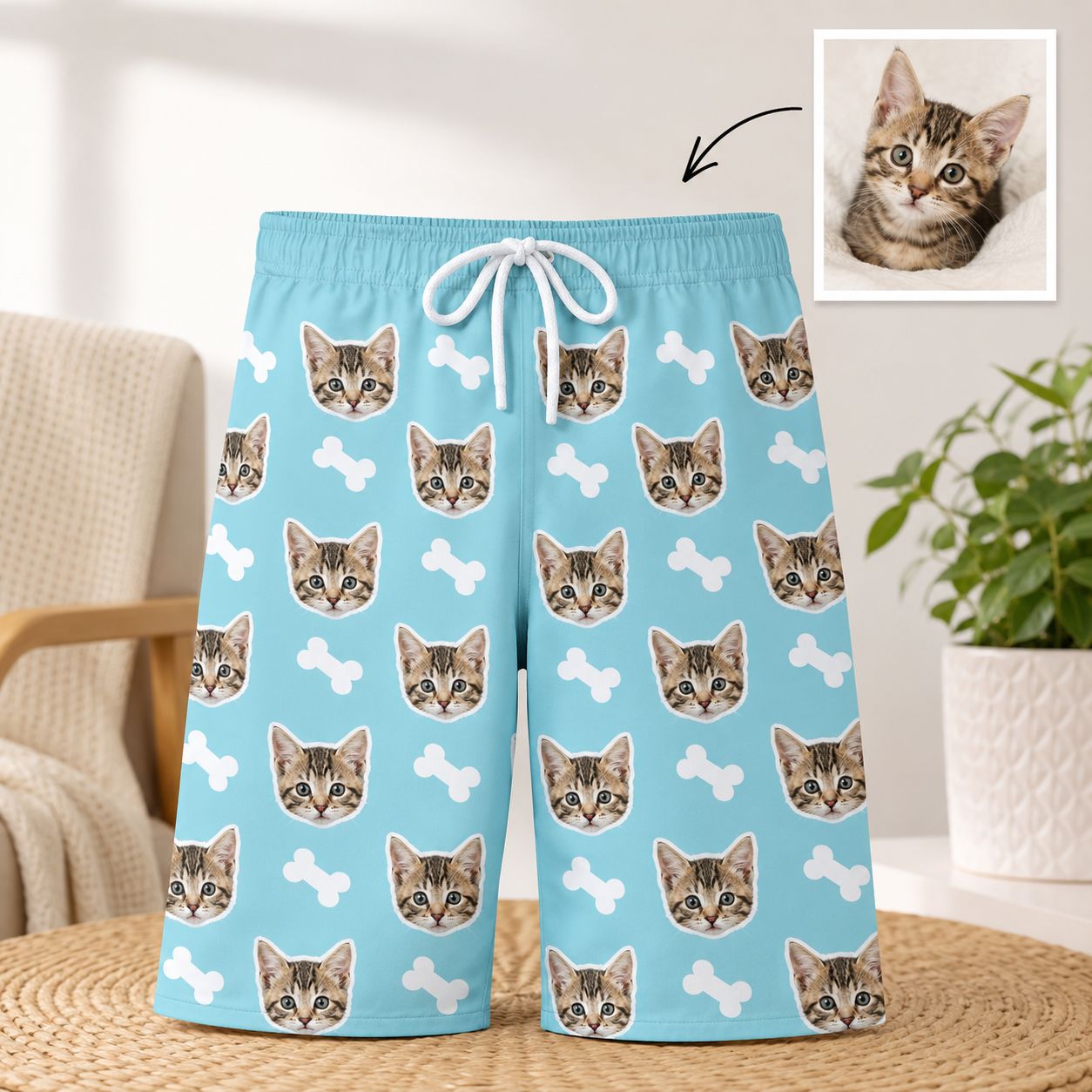 Unisex Dog Photo Pajamas - Custom Nightwear Pants, Pet Lover Gift