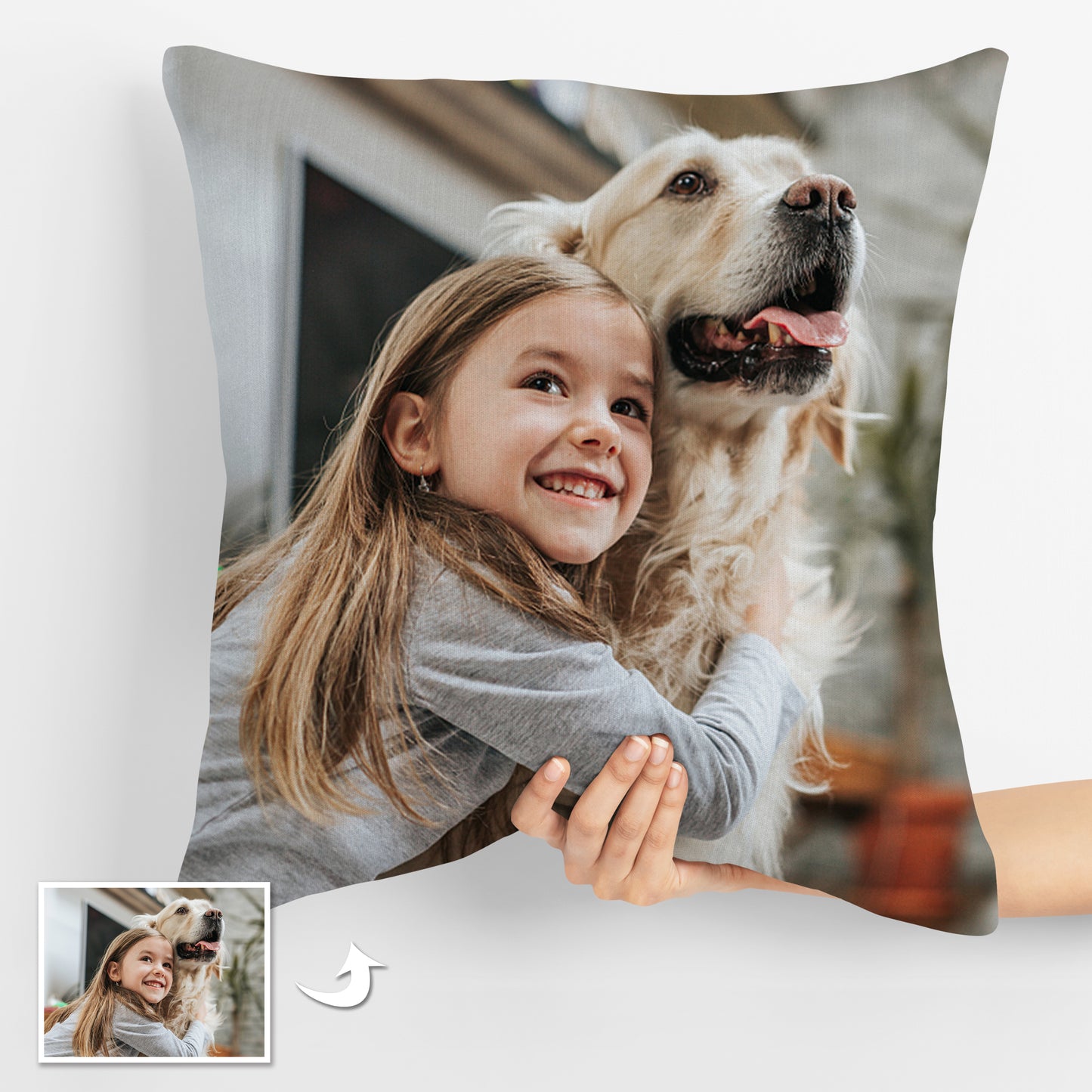 Double-Sided Custom Pet Photo Pillows - Personalized Gift