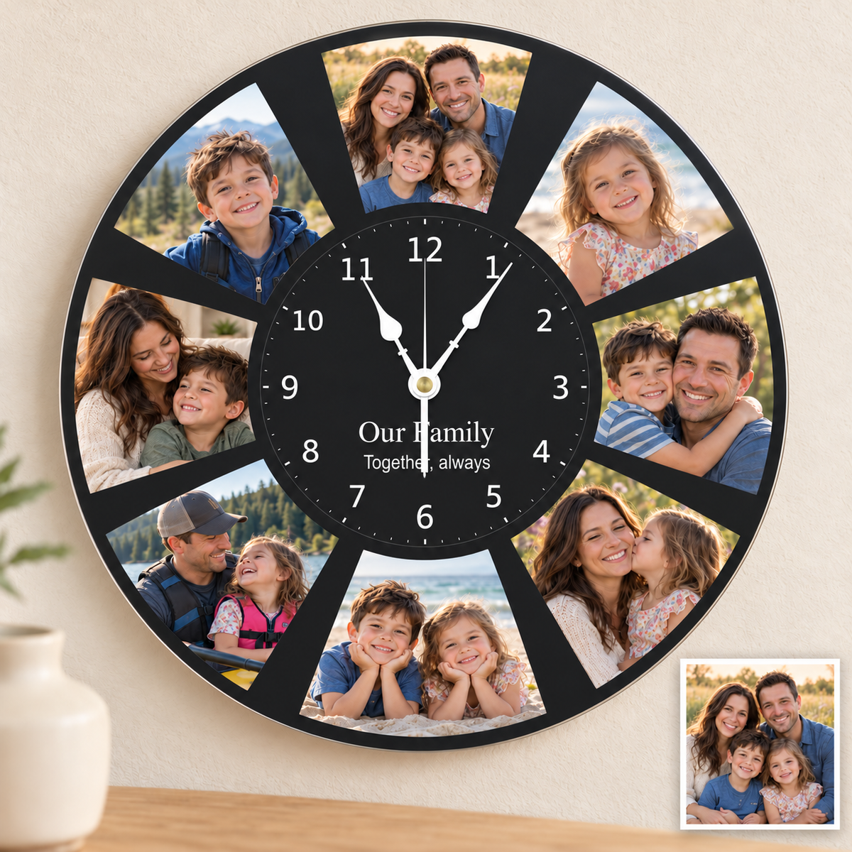 Personalized Wall Clocks - Unique Designs for Every Family Room