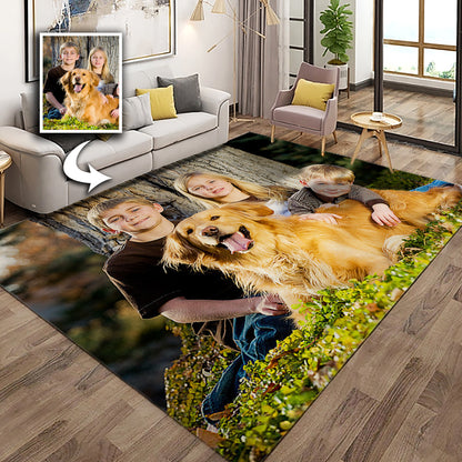 Custom Pet Photo Door Mat - Soft, Washable Rug for Home