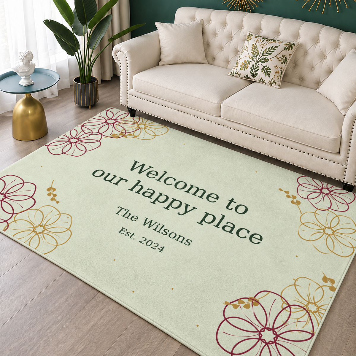 Personalized Flannel Carpet - Extra Soft, Anti-Slip Custom Floor Mats