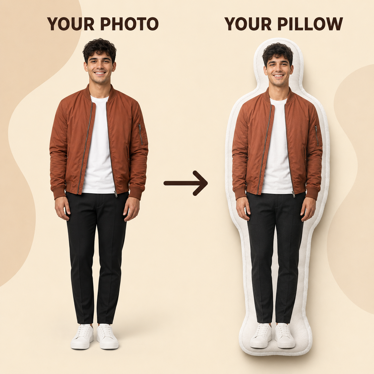 Personalized 3D Custom Shaped Photo Pillow - Unique Gift Idea