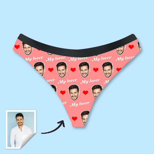 Custom Womens Thong with Boyfriend’s Photo Sexy Underwear Women Boxers