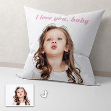 Load image into Gallery viewer, Personalized With Photo and Text Custom Throw Pillows Double side printed
