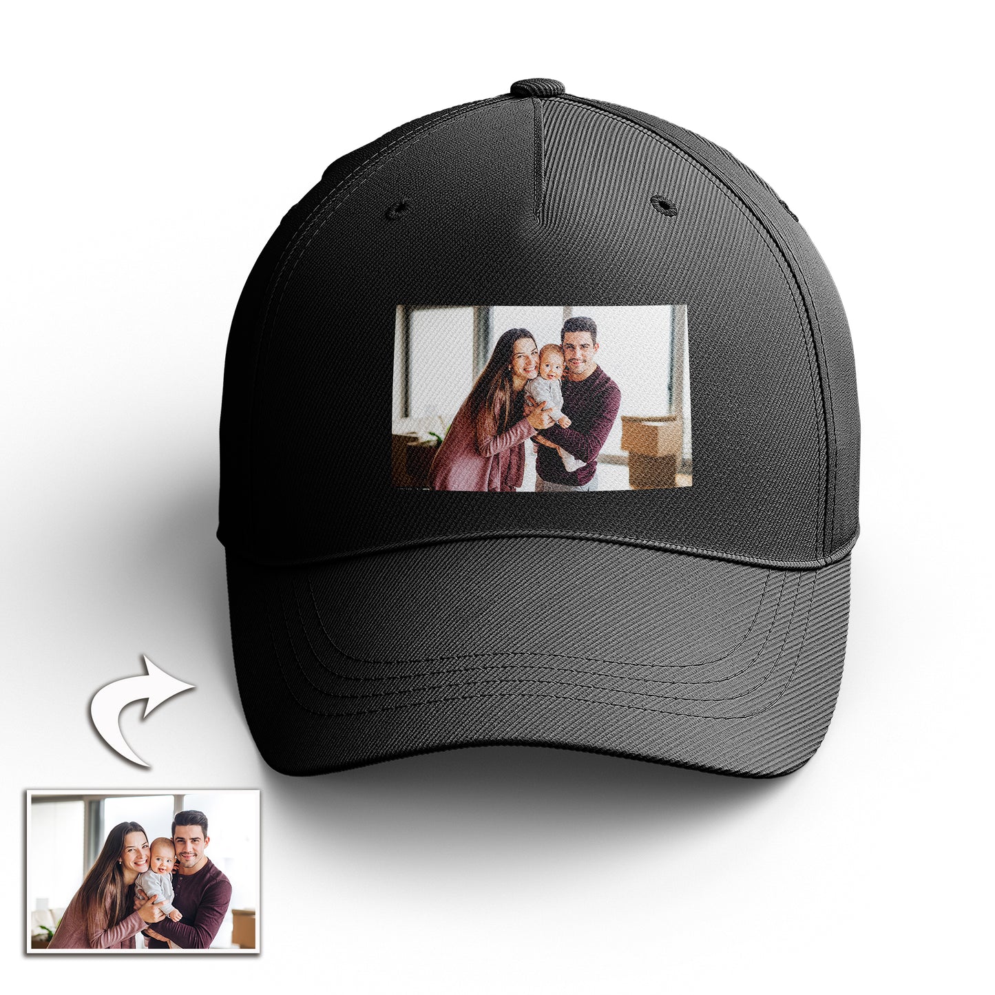 Custom Photo Baseball Cap | Personalized Hat Gift