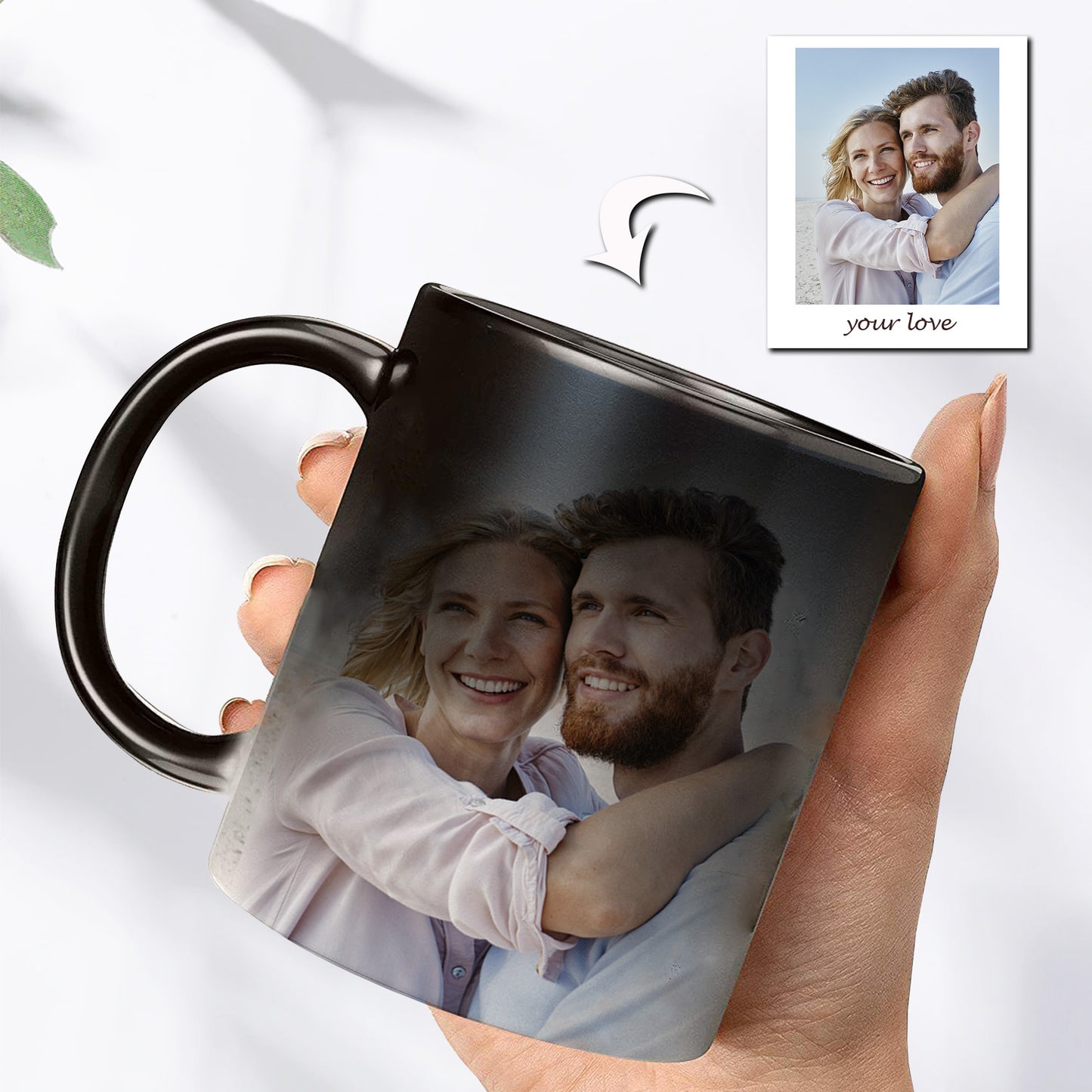 Personalized Custom Photo Mugs - Magic Heat Color Changing Coffee Cups