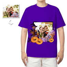 Load image into Gallery viewer, Custom Photo Cotton T-shirt For Halloween
