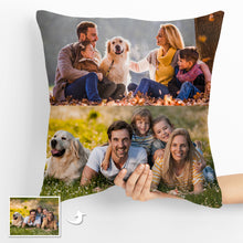 Load image into Gallery viewer, Photo Custom Throw Pillows Double side printed Personalized with 2 Photos
