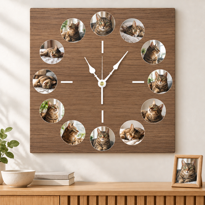 12pcs Photo Wall Clock Personalized Clock