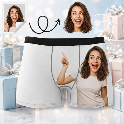 Custom Boxer with Photo Mens Underwear with Lover Face
