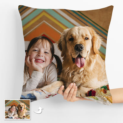 Double-Sided Custom Pet Photo Pillows - Personalized Gift