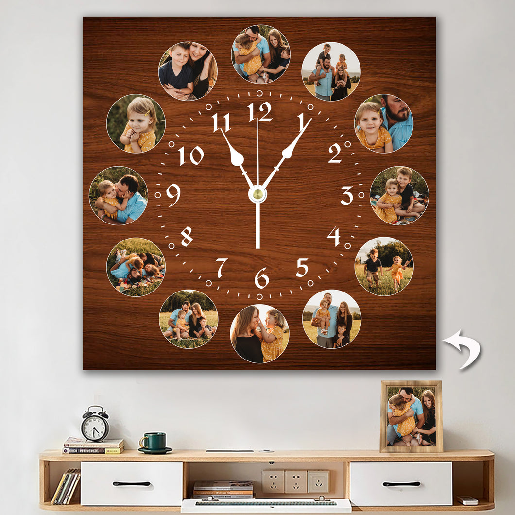 12pcs Photo Wall Clock Personalized Clock