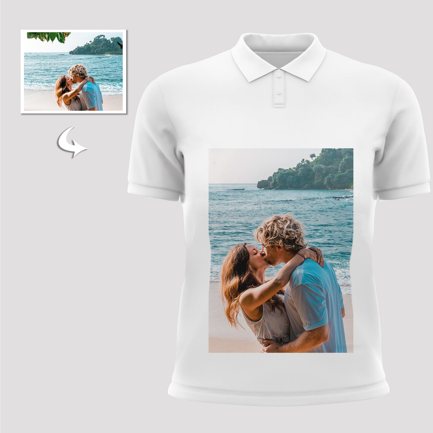 Custom Unisex Polo Shirts: Dual-Sided Print, Personalized Design