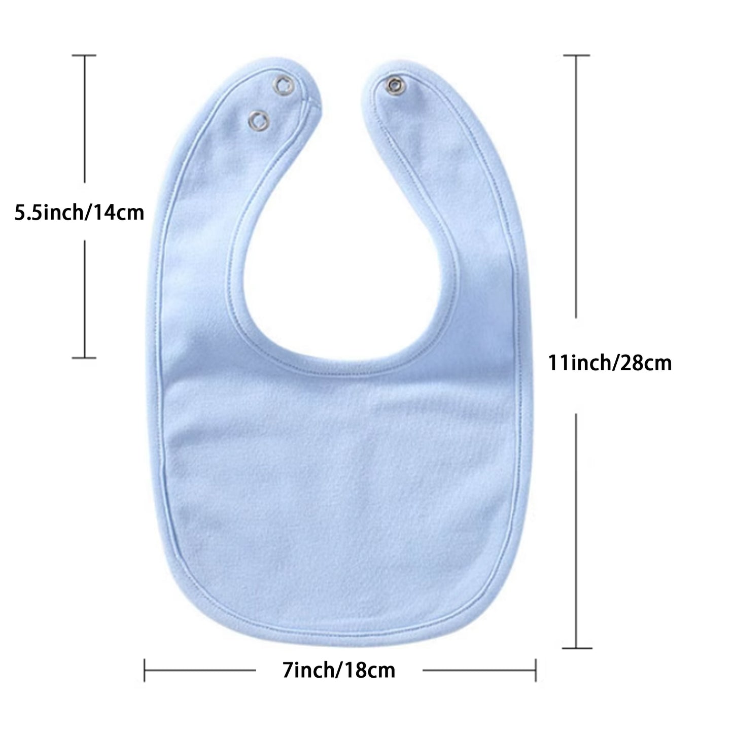 Personalized Unisex Baby Bib with Custom Photo - Your Favorite Image