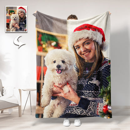 Custom Soft Christmas Blankets - Personalized Photo Gifts