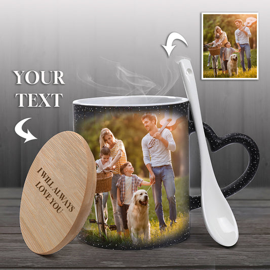 Custom Photo Magic Mug - Personalized Heat-Sensitive Color Changing Cup