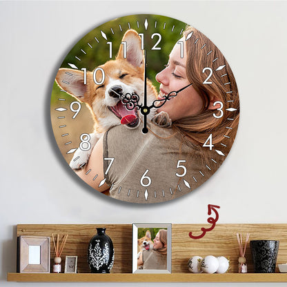 Personalized Square Photo Clock | Custom Wall Clock Gift