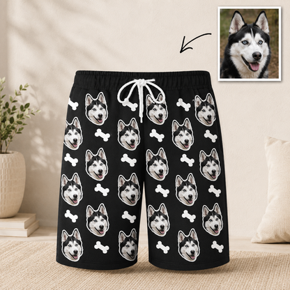 Unisex Dog Photo Pajamas - Custom Nightwear Pants, Pet Lover Gift