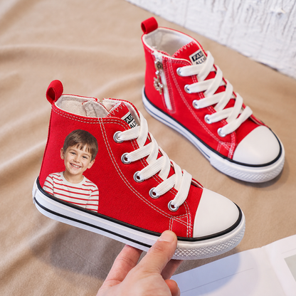 Custom Photo High Top Canvas Shoes Baby & Kids