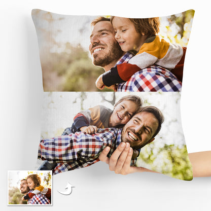 Photo Custom Throw Pillows Double side printed Personalized with 2 Photos