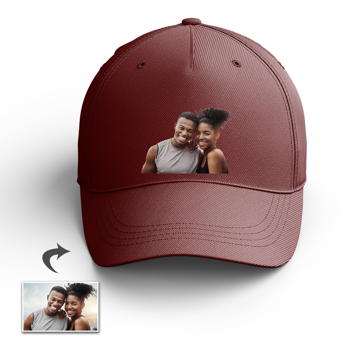 Custom Photo Baseball Cap | Personalized Hat Gift for Men & Women