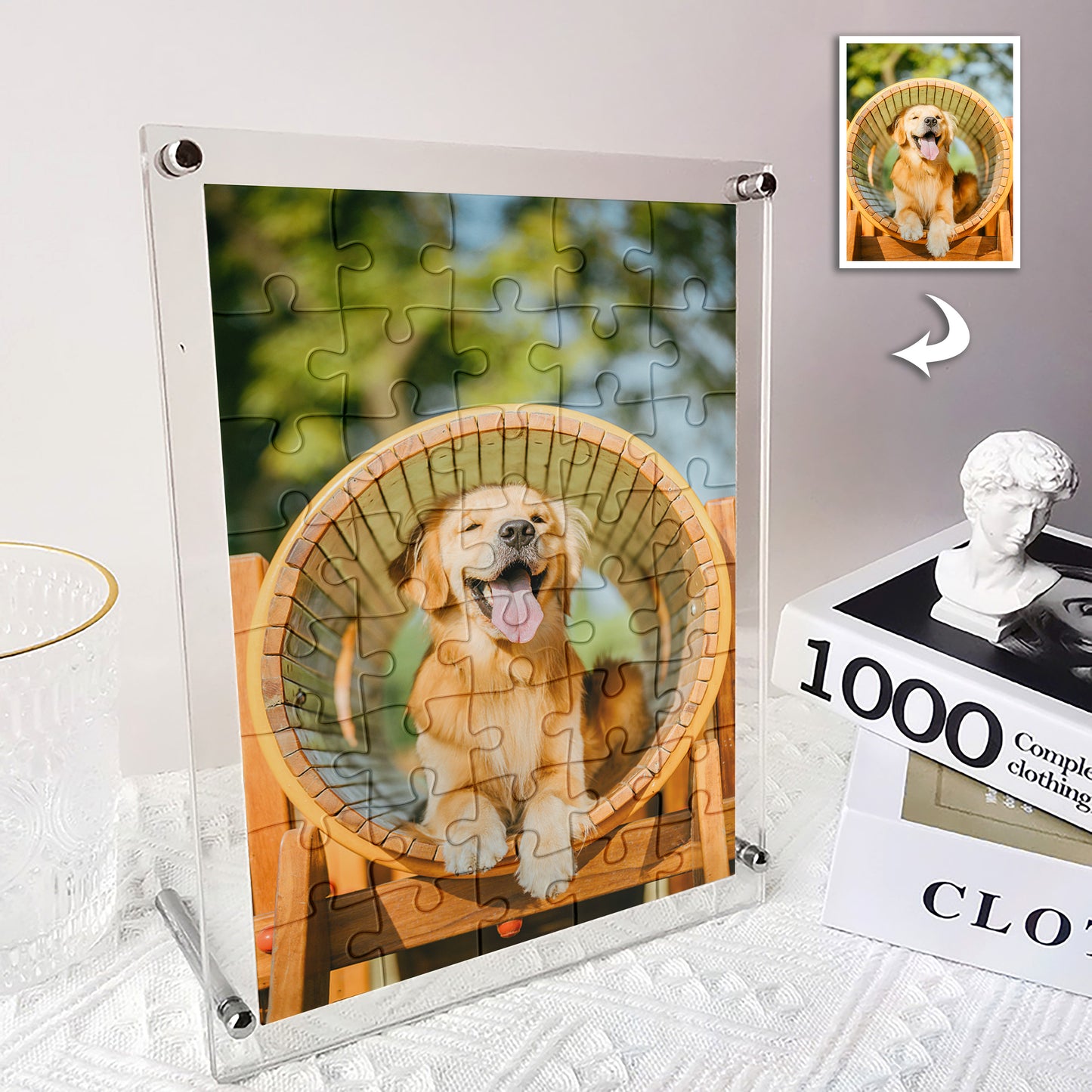 Custom Puzzle Photo  Acrylic Jigsaw Best Personalize Gift